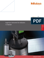 Brochure - Mitutoyo E12015 Inspection Instrument For Indicators (Ichecker)