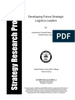 Developing Future Strategic Logistics Leaders