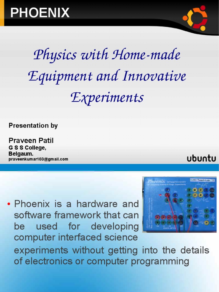Innovative Physics Experiments with Phoenix | PDF | Capacitor | Amplifier