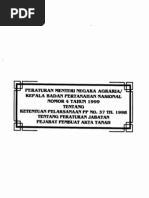 Download PERATURAN MENTERI NEGARA AGRARIAKEPALA BADAN PERTANAHAN NASIONAL NOMOR 4 TAHUN 1999 by Komhukum Corp SN44644685 doc pdf
