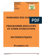 Programme Educt maths 1A1 CND 20-2