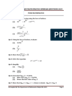 S6 Submath Seminar QNS 2019 Ndejje SSS