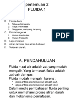 Fluida 1: Hukum Aliran dan Tekanan Darah