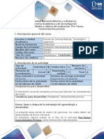 Guía de Actividades y Rúbrica de Evaluación-Pre Tarea - Conocimientos Previos