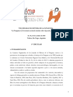 1º CIRCULAR VIII JORNADAS DE HISTORIA DE LA PATAGONIA-VIEDMA