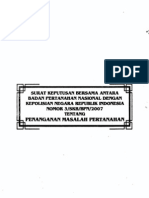 Surat Keputusan Bersama Antara Badan Pertanahan Nasional Dengan Polisi Negara Republik Indonesia Nomor 3/SKB/BPN/2007