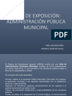 Exposicion Administración Pública Municipal