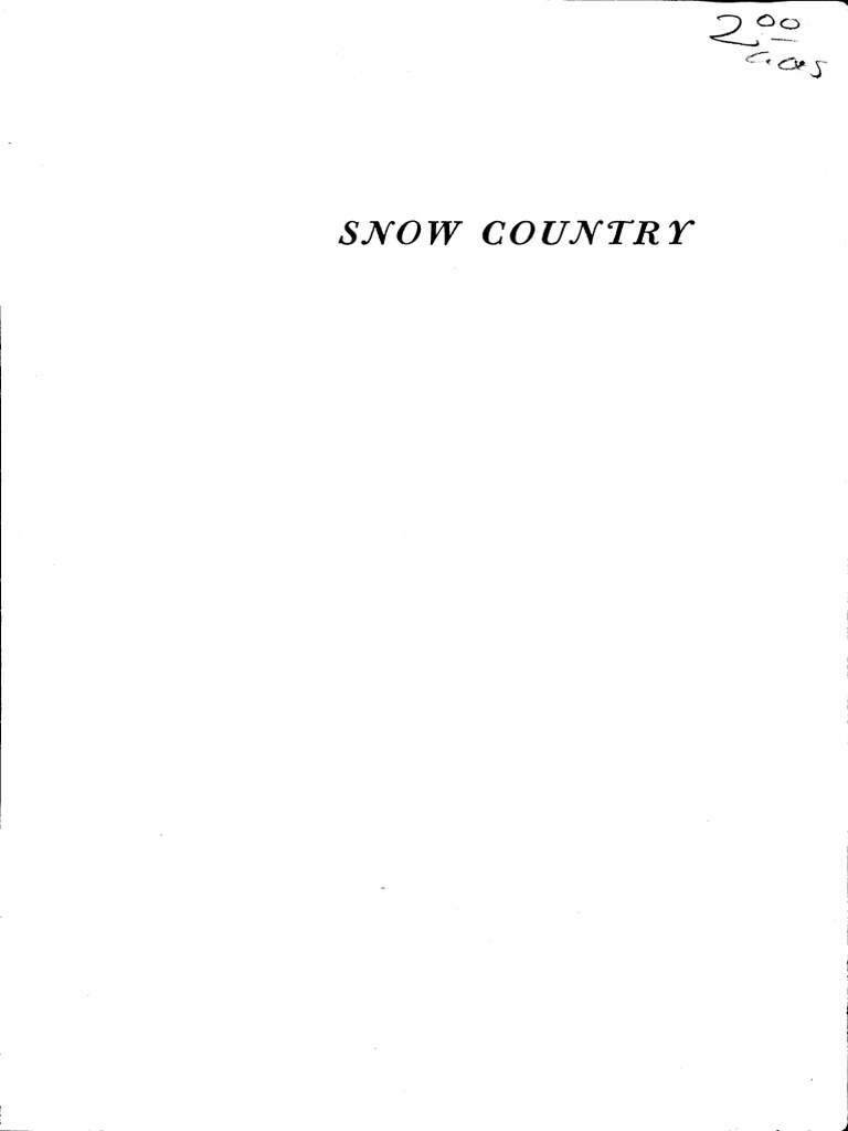 SNOW COUNTRY BY YASUNARI KAWABATA PDF intelligence overview