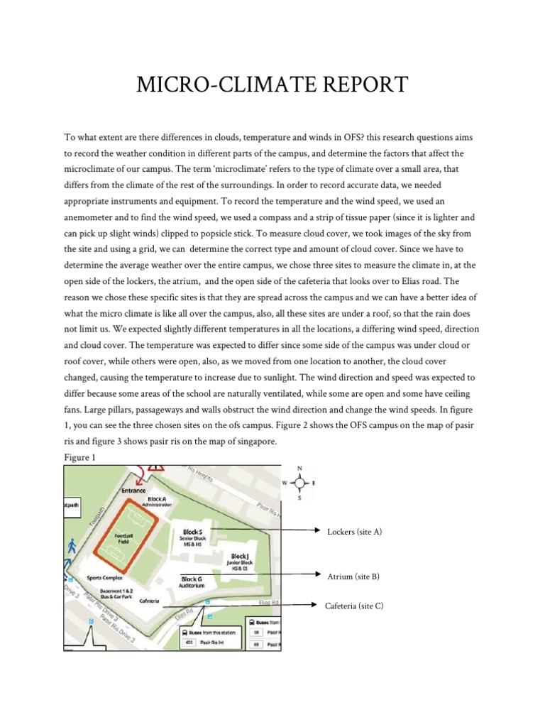 Micro-Climate Report | PDF | Wound | Weather