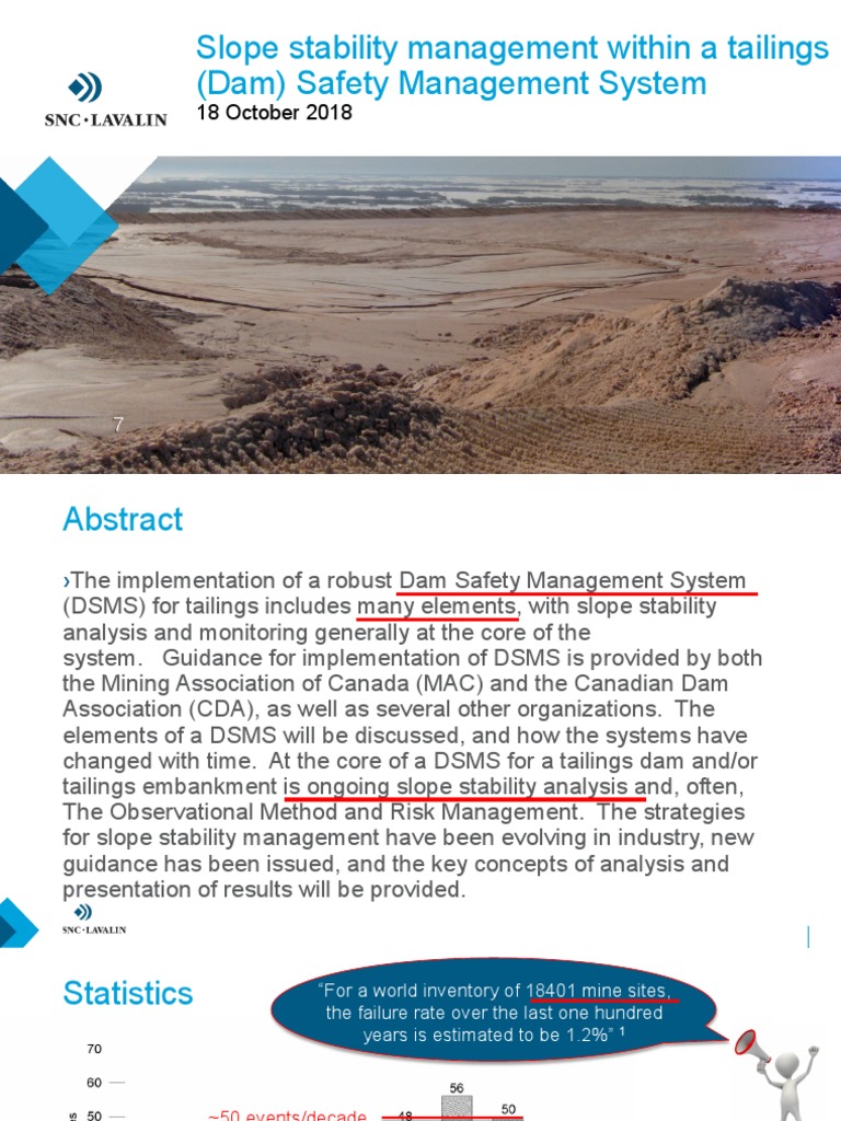 Slope Stability Mangement Within A Tailings (Dam) Safety Management ...