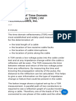 The Basics of Time Domain Reflectometry (TDR) HV TECHNOLOGIES Inc