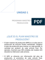 Unidad 1 Plan Maestro de Produccion