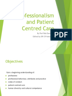 9848 2018 Week 6 - Professionalism and Patient Centred Care