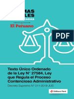 15 Texto Unico Ordenado de La Ley 27584 Ley Que Regula El Proceso Contencioso Administrativo 1 PDF