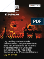 Ley de Regularizacion de Edificaciones Ley 27157 PDF