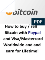 How To Buy/Sell Bitcoin With Paypal/Visa/Mastercard Worldwide and Earn For Lifetime!