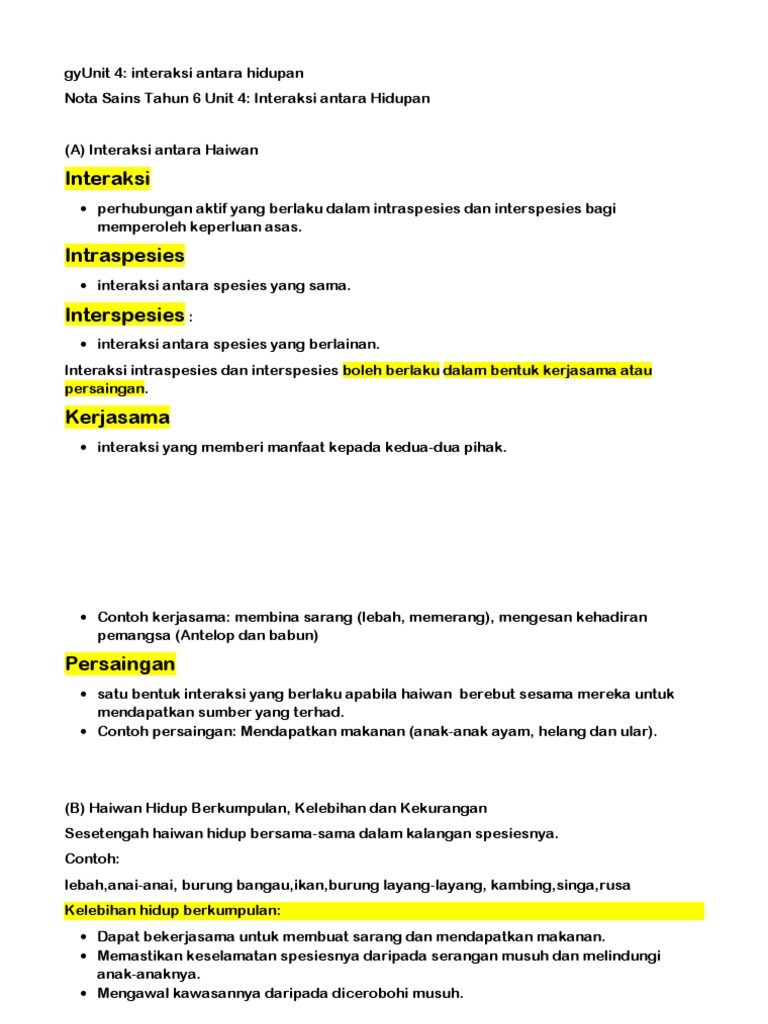 Unit 4 Tahun 6 Pdf