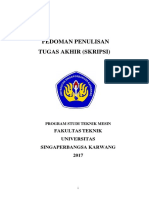 Pedoman Penulisan TA Mesin UNSIKA PDF