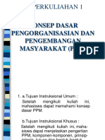 Konsep Dasar Pengorganisasian Dan Pengembangan Masyarakat PPM