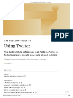 The Holloway Guide To Using Twitter - Holloway PDF