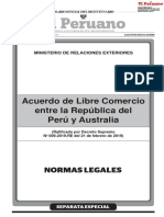 Acuerdo de Libre Comercio Entre La República Del Perú y Australia