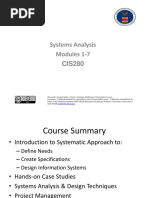 Lecture Modules 1-7 (Healthcare Database Management & Design) (Systems Analysis) (PC)