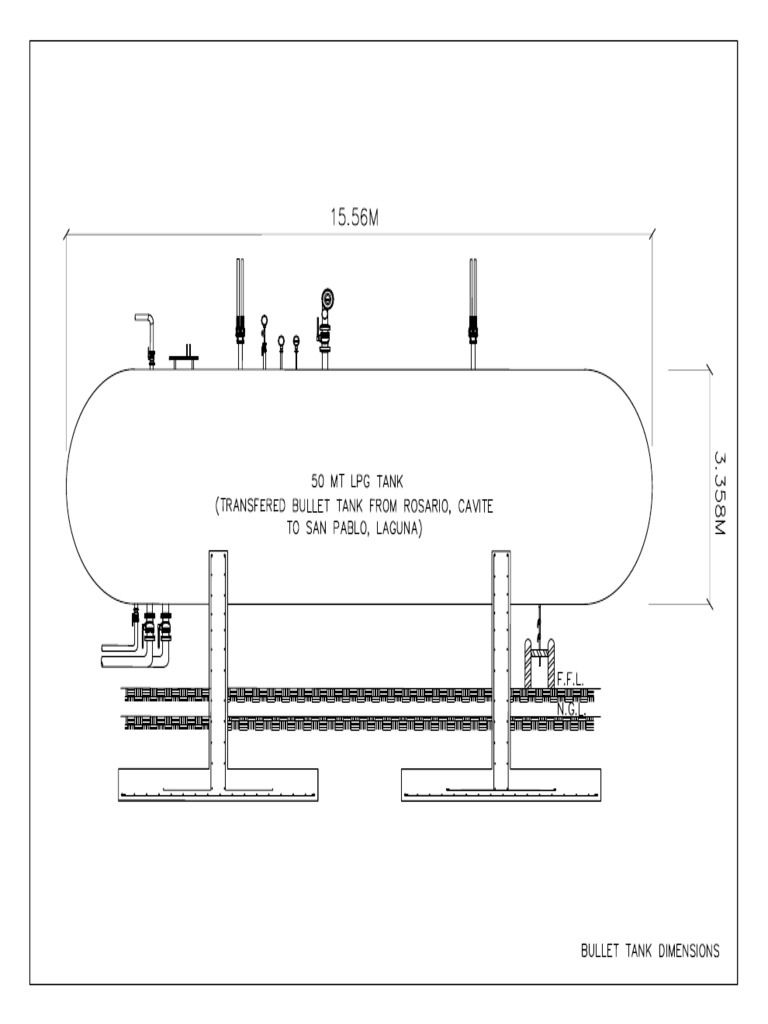 Bullet Tank Dimension PDF | PDF