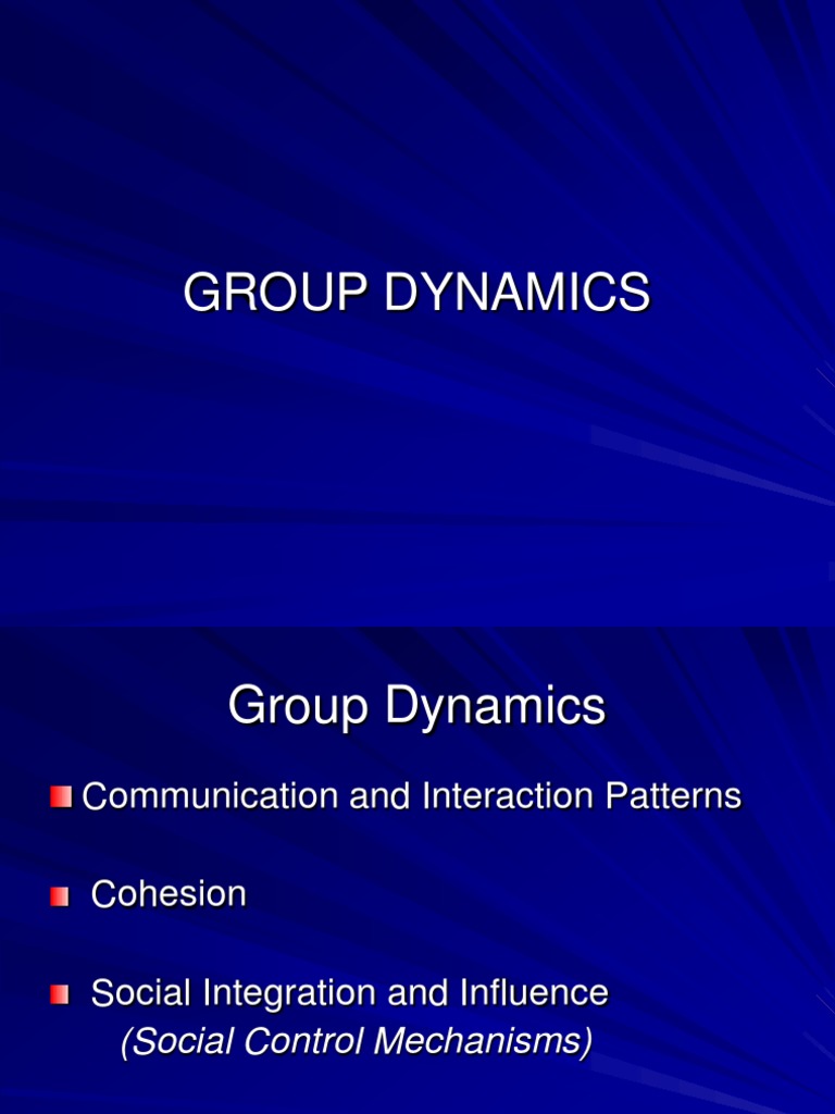 Communication Patterns in Group Dynamics | PDF | Communication | Action ...