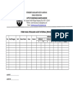 Contoh - Form Hasil Penilaian Audit Internal (Proses)