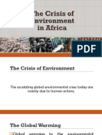 The Crisis of Environment in Africa