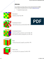 Rubik's Cube Patterns