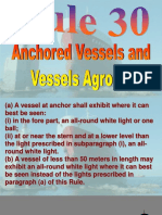 Rule 30 - Anchored Vessels and Vessels Aground