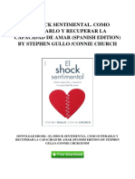 El Shock Sentimental Como Superarlo y Recuperar La Capacidad de Amar Spanish Edition by Stephen Gullo Connie Church PDF