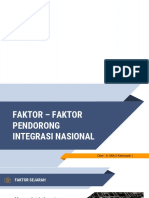 faktor pendorong integrasi nasional