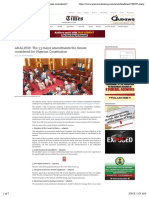ANALYSIS - The 33 Major Amendments The Senate Considered For Nigerian Constitution