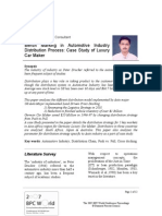 Paper Bench Marking in Automotive Industry Distribution Process