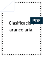 Clasificación Arancelaria