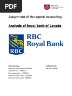 Assignment on RBC bank