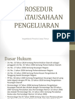 Prosedur Penatausahaan Pengeluaran