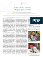 Remote, robotic removal of catalysts from reactors