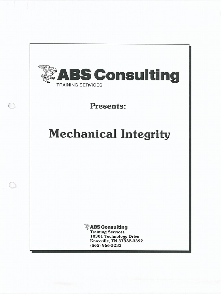 ABS Mechanical Integrity PDF