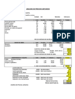 Análisis de Precios Unitarios