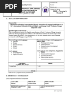 Research proposal application form and endorsement of immediate supervisor picture