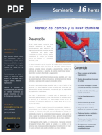 Manejo del cambio y la incertidumbre