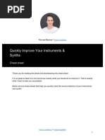 Cheatsheet Quickly Improve Your Instruments Synths