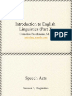 Introduction To English Linguistics (Part 2) : Cornelius Puschmann, M.A