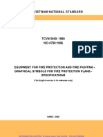 TCVN 5040-1990 (ISO 6790-1986) Equipment For Fire Protection and Fire Fighting - Graphical Symbols For Fire Protection Plans - Specifications PDF