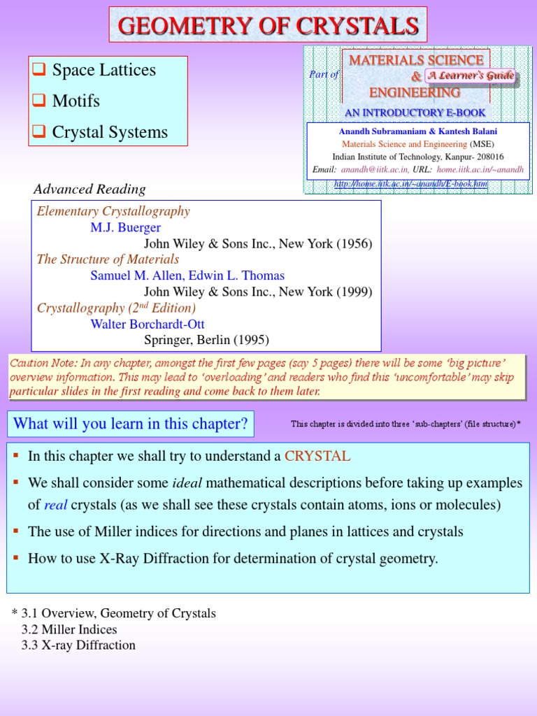 Understanding Crystal Geometry | PDF | Crystal Structure | Crystal