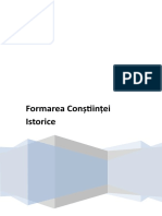 Formarea Conștiinței Istorice Studiu de Caz Clasa A 11 Ea