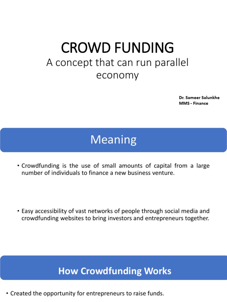 Crowd Funding | PDF | Venture Capital | Corporate Finance